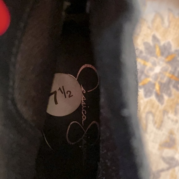 JESSICA SIMPSON Leather suede platform booties - Picture 8 of 10